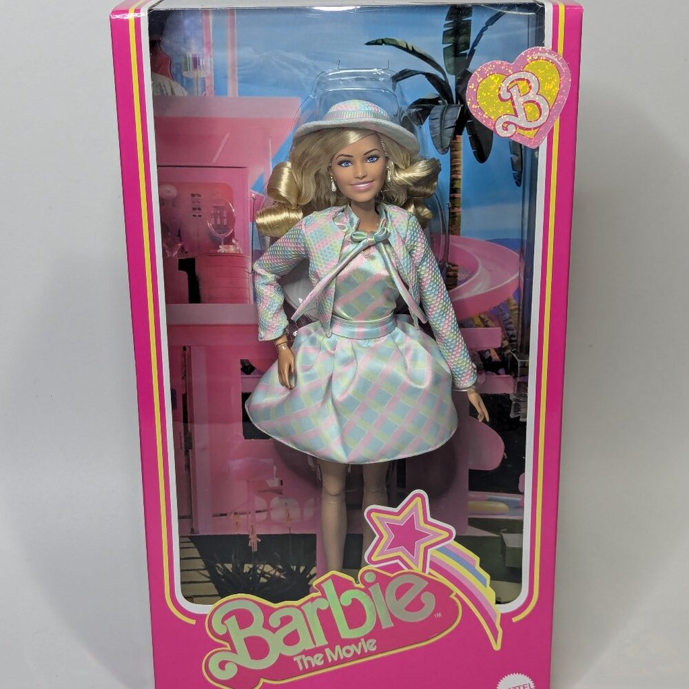Barbie: The Movie Collectible Doll Blue - Plaid Matching Set (HRF26)
